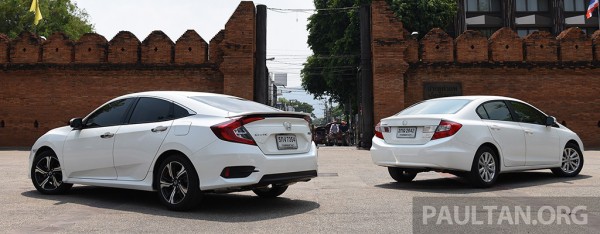 Honda Civic 2016 có bề ngoài "đồ sộ" hơn hẳn so với trước đây.