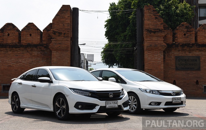 Mặt đối mặt Honda Civic hai thế hệ