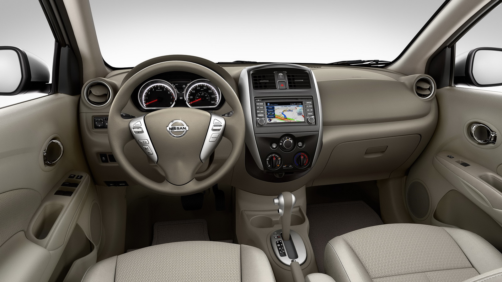 Nội thất bên trong của Nissan Versa 2015