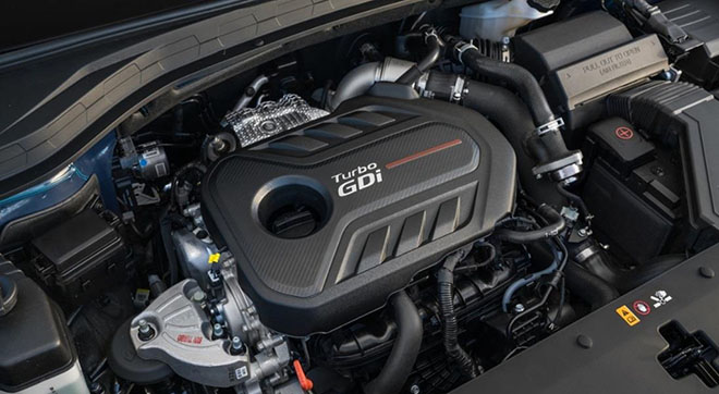 Hyundai Santa Fe 2020 động cơ GDI 2.4L thừa kế nhiều tính năng của Palisade